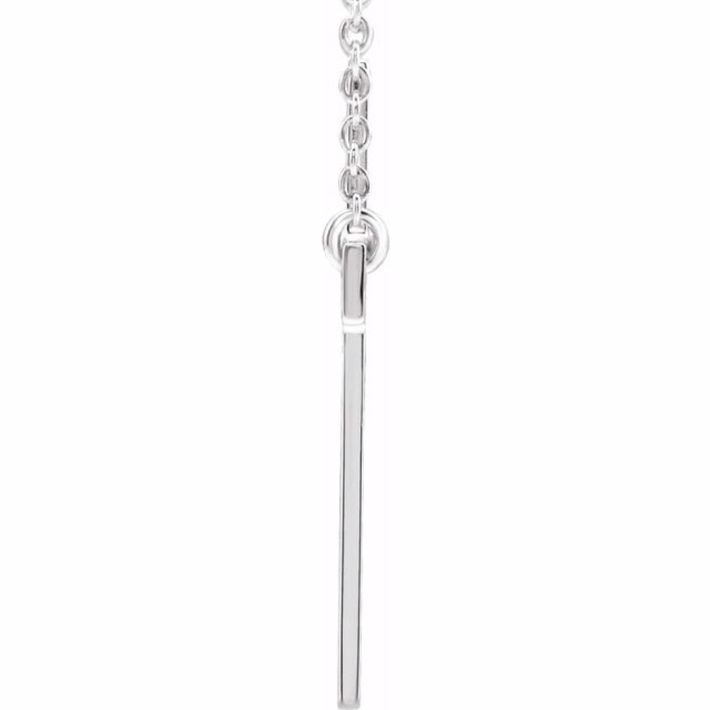 Sterling Silver Cross 18" Necklace - Picture 3 of 3